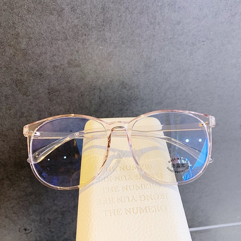 Transparent Anti Blue Light Rounded Glasses Transparent Anti Blue Light Rounded Glasses